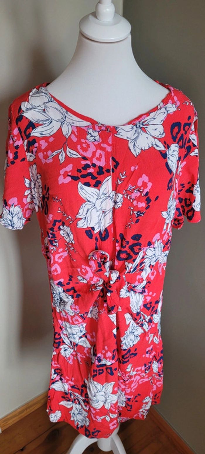 Jolie robe imprimée nœud Taille 46 - photo numéro 4