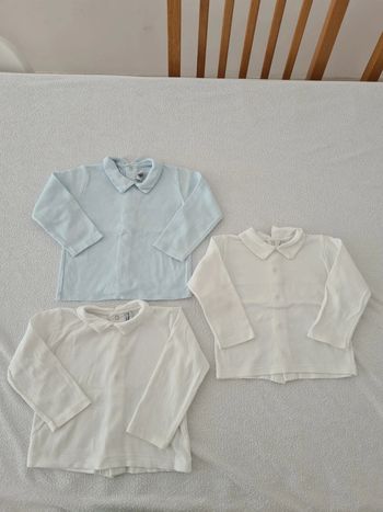 Lot de 3 hauts à manches longues Petit Bateau