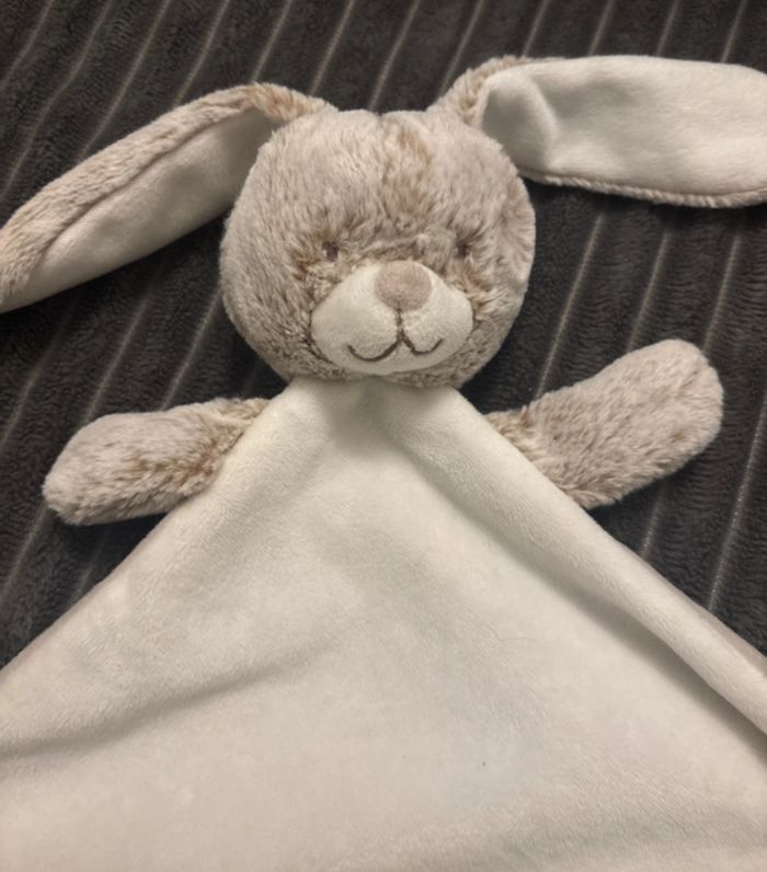 Doudou losange plat lapin tex baby - photo numéro 2