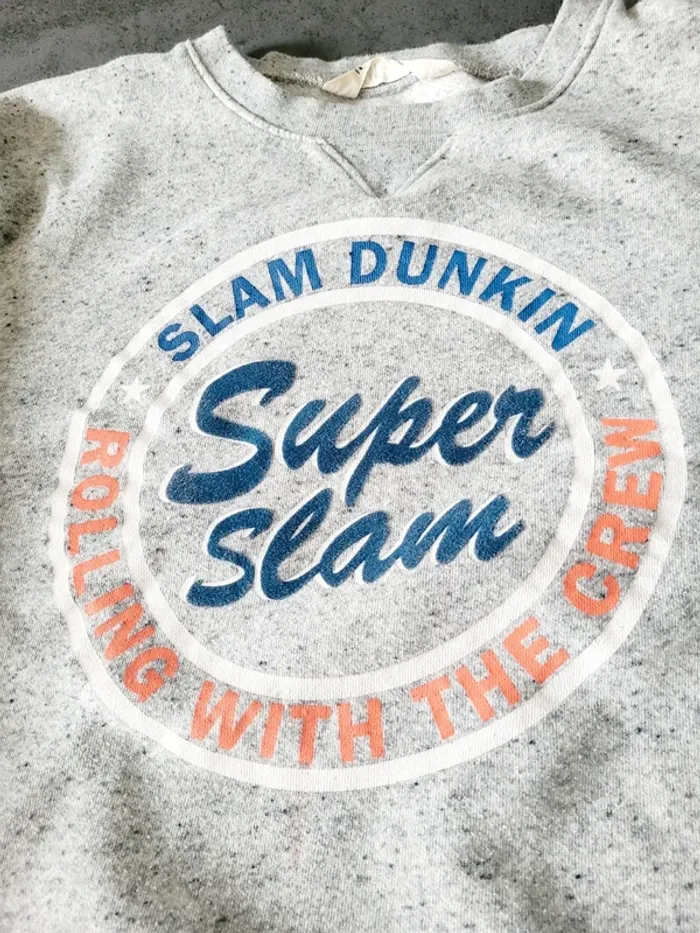 Sweat gris 14 ans Super slam - photo numéro 3