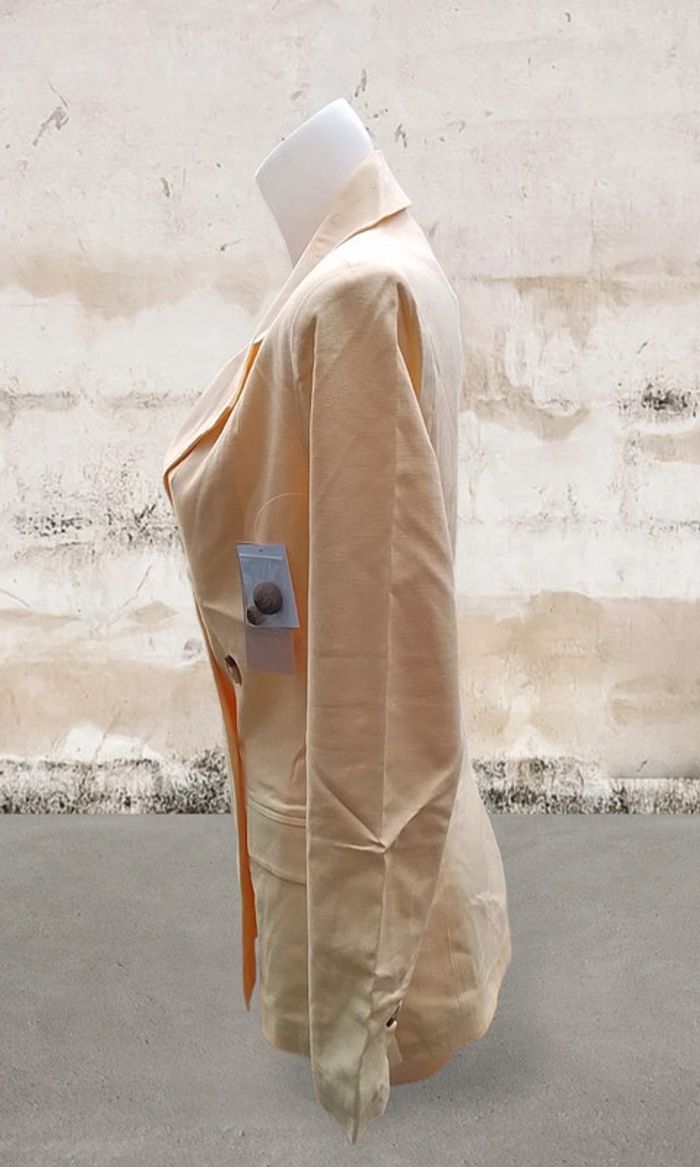 Blazer veste jaune paille taille XS/S - photo numéro 3