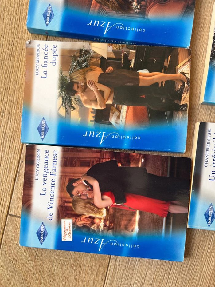 Lot de 9 livres harlequin collection azur bon état - photo numéro 2