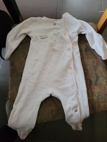 Pyjama velours in extenso 71 cm