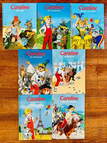 Lot de 7 albums Caroline livres bd Pierre Probst Hachette jeunesse
