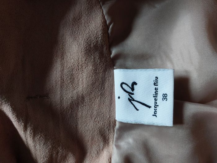 Veste Jacqueline Riu suédine beige taille 38 - photo numéro 8
