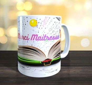 Mug merci maîtresse de fin d'année 