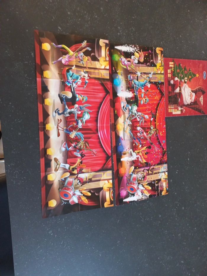 Puzzle de Noël 56 pièces et puzzle looney tunes 48 pieces - photo numéro 6
