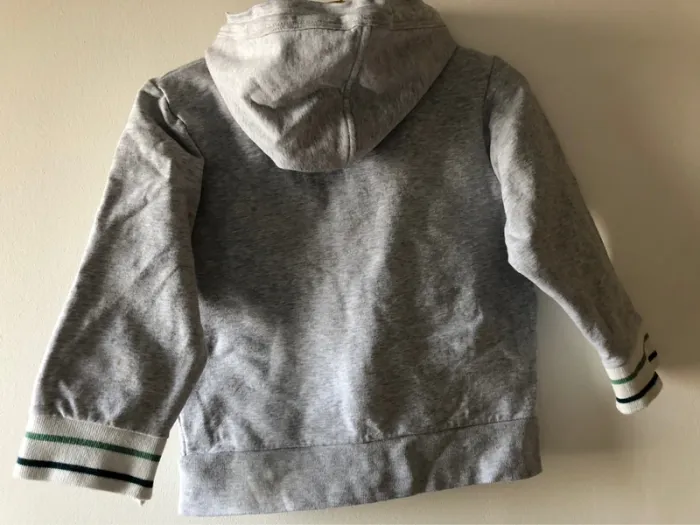 Petit bateau sweat à capuche gris 4 ans - photo numéro 2