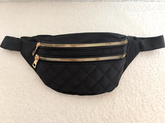 Sacoche sac banane noir fille