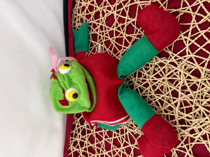 Jouet marionnette à main Frieda grenouille série télévisée revue zoo vintage années 70 - photo numéro 7