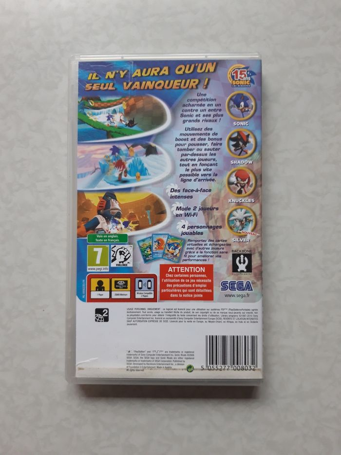 Jeu PSP Sonic Rivals - photo numéro 2