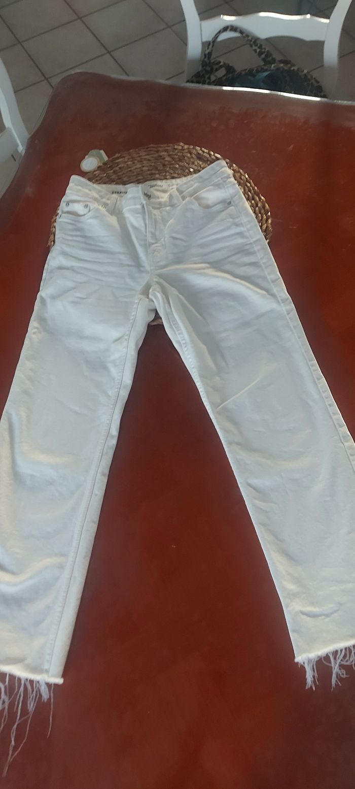Jeans blanc straight