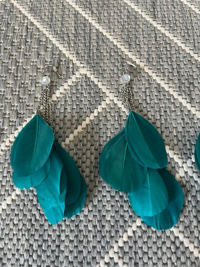 Lots boucles oreilles plumes - photo numéro 3