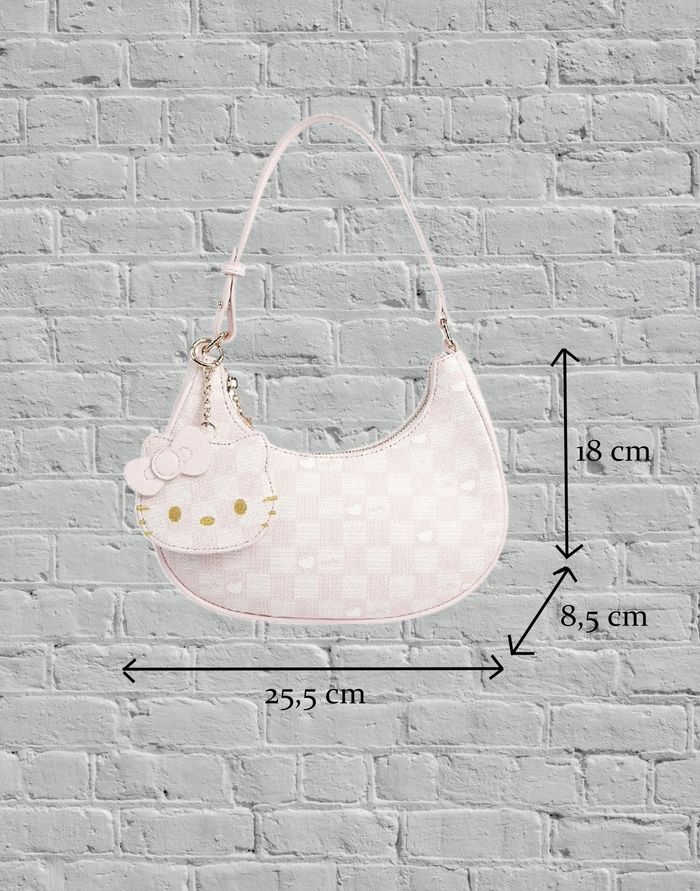 Hello Kitty - Sac à épaule rose poudré et blanc - Collector - Neuf - photo numéro 2