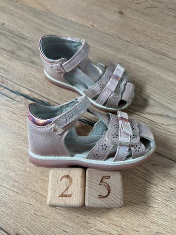 Paire de sandales rose pailletées fille 25 Flamingo