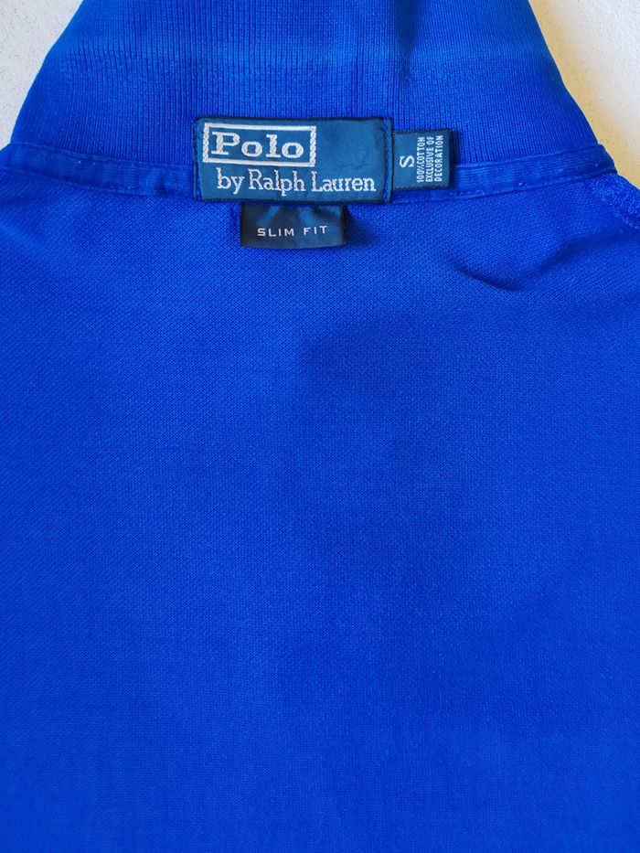 Polo Ralph Lauren slim fit bleu poney rouge Taille s - photo numéro 9