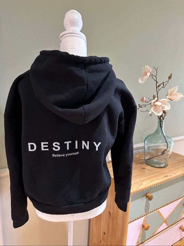 Sweat à capuche noir XXS tbe