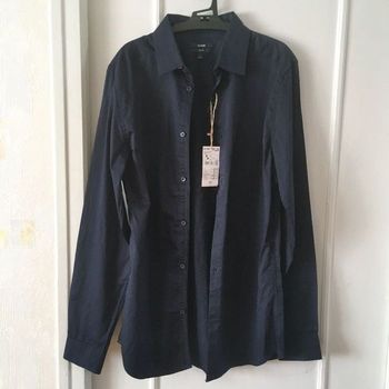 Chemise manches longues unie