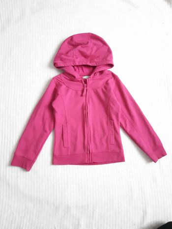 Gilet rose zippé à capuche Premaman 5 ans