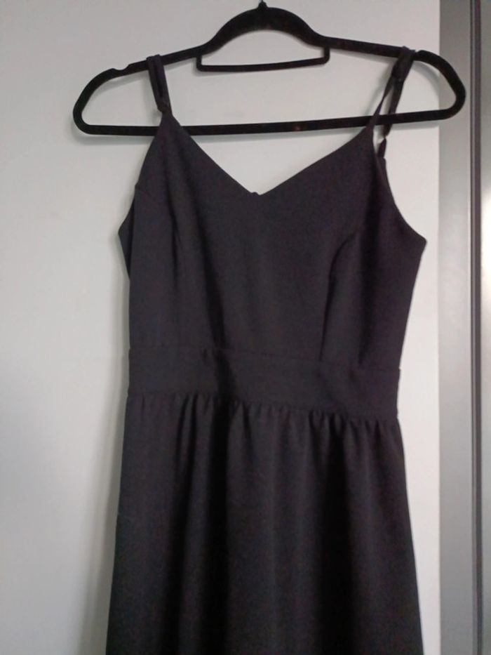 Robe midi noire bretelles dos nu élégante Gémo – Taille 36 - photo numéro 2