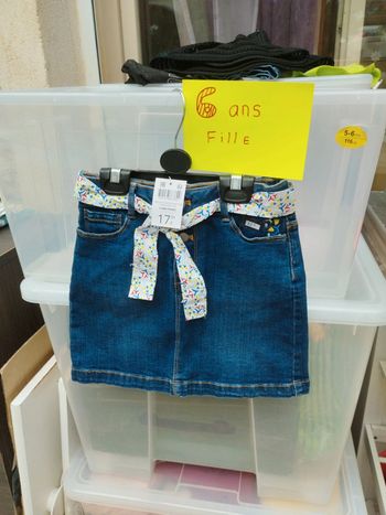 Jupe jean Okaïdi 6 ans fille neuve