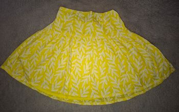 Jupe jaune et blanche okaidi 10 ans