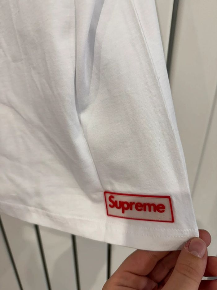 Tee shirt blanc Supreme Taille L - photo numéro 6