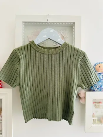 Teeshirt coton côtelé