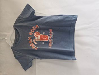 T-shirt manches courtes 3 ans Tape à l’oeil Bleu Verre de soda Fresh Soda Lemonade Havana Island