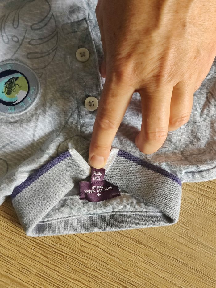 Ensemble 2 pièces jean et polo Sergent Major Okaidi Vertbaudet Taille 3 ans - photo numéro 3