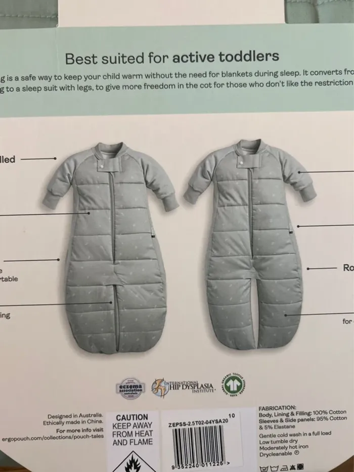 (New) Pack of 2 sleep suit bags 2.5 tog 2-4Y - photo numéro 9