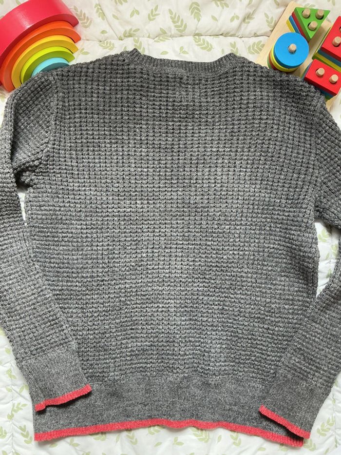 pull chaud col rond gris 12 ans gap - photo numéro 5