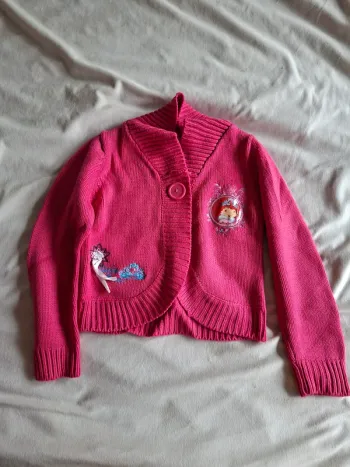 gilet rose taille 6 ans, marque Charlotte aux fraises, en très bon état
