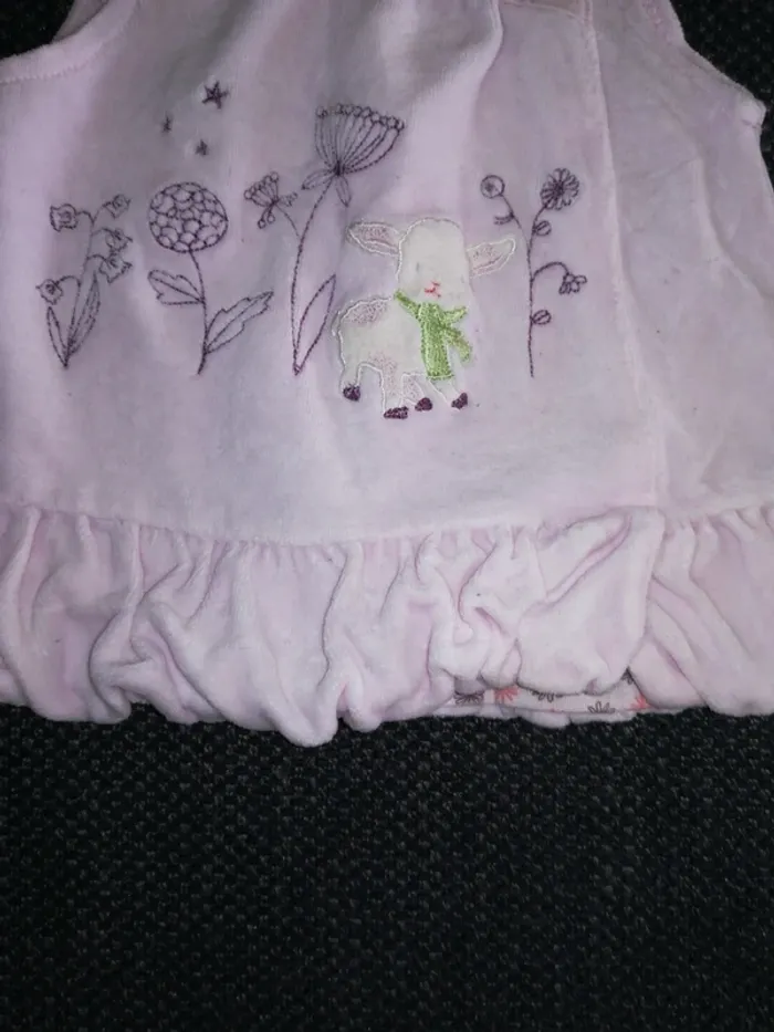 Jolie petite robe naissance, bébé fille - photo numéro 2