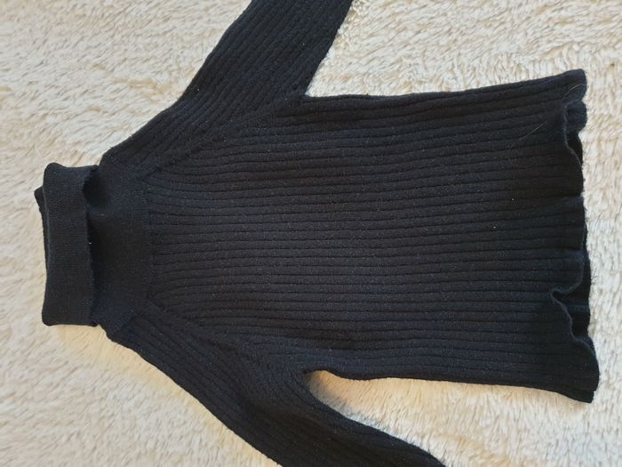 Pull col roulé noir irisé - T2A - TAO - photo numéro 2