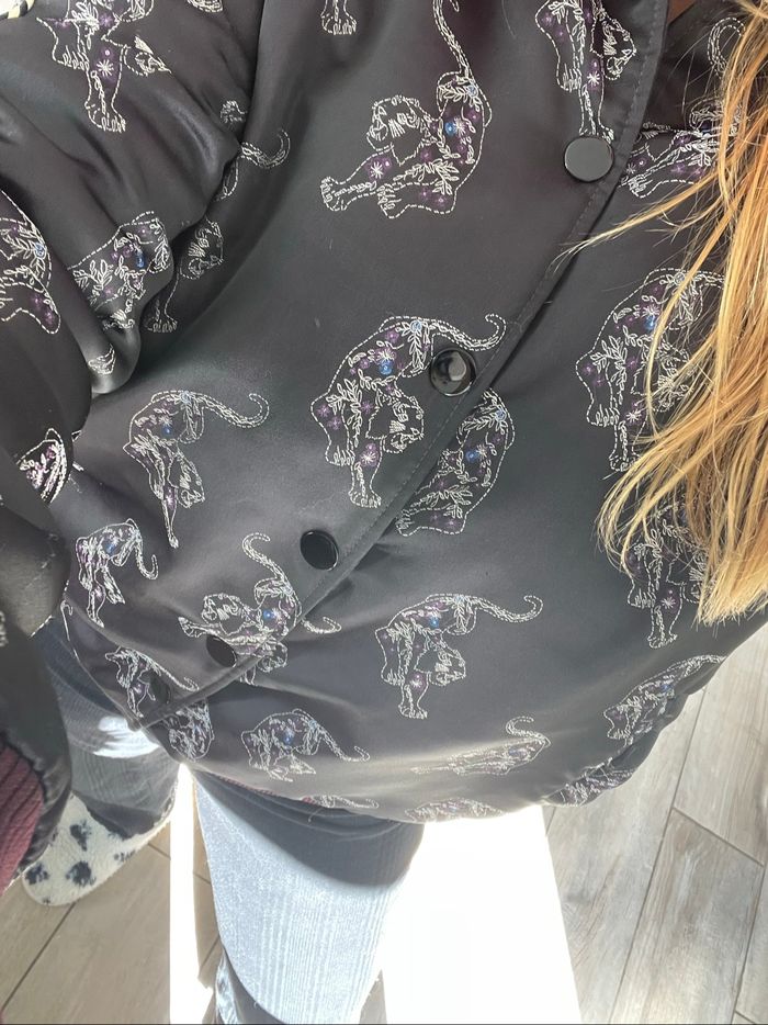 Veste Sandro effet satinée et brodée - photo numéro 5