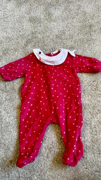 Pyjama rouge Du Pareil Au Même – 1 mois