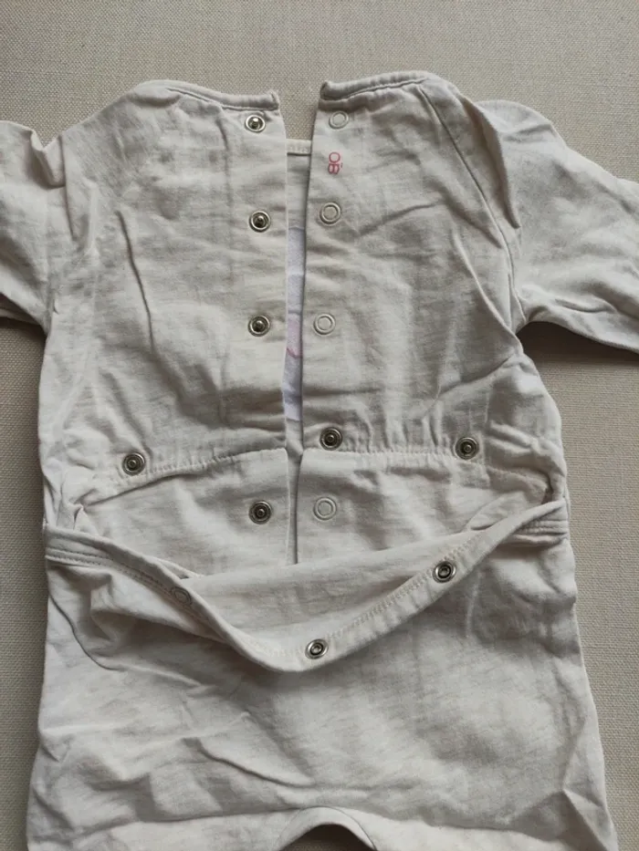 Petit pyjama été ourson 🐻 rose Obaibi 3 mois fille - photo numéro 4