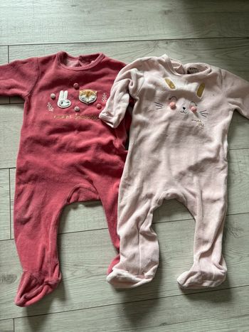 Lot pyjama velours