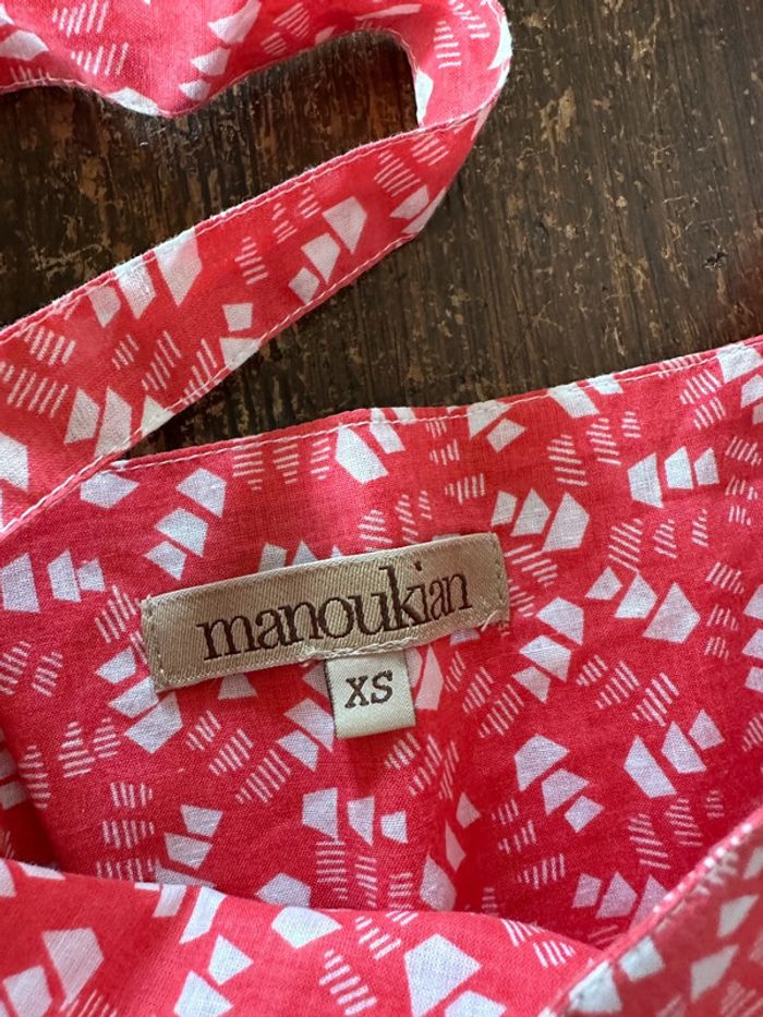 Robe Manoukian rouge courte bretelles 34/36 - photo numéro 2