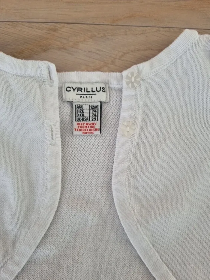 Gilet blanc Cyrillus Paris porté 2x - photo numéro 3