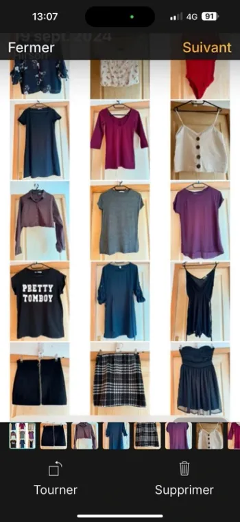 Lot de 13 vêtements femme ado taille S