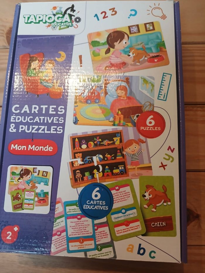 Cartes éducatives et puzzle