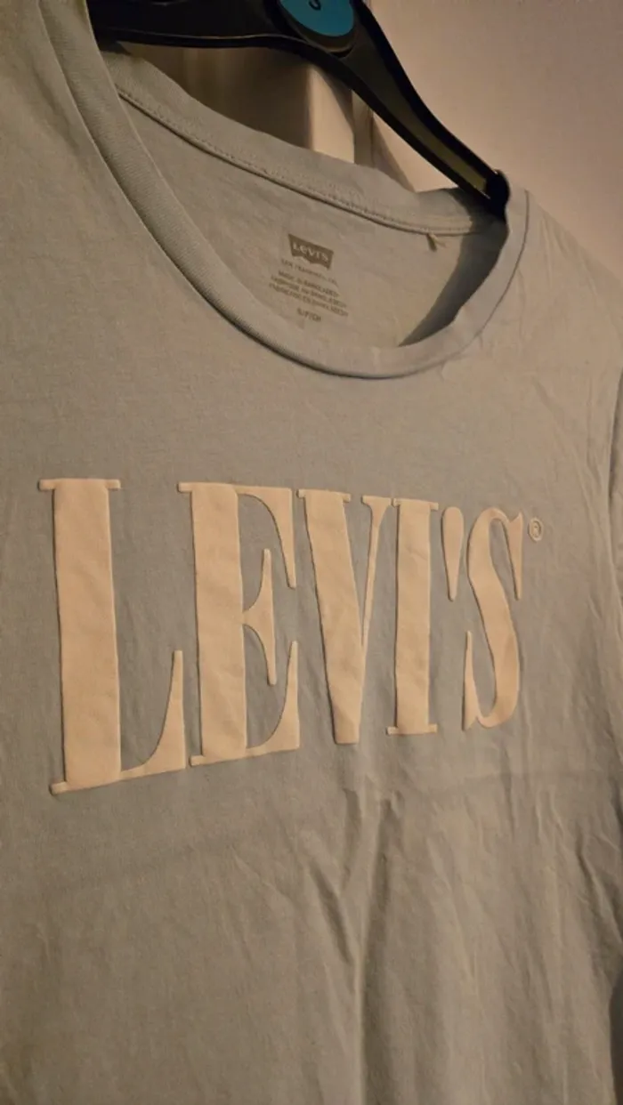 T-shirt LEVI’S bleu clair – Logo classique – Taille S - photo numéro 2