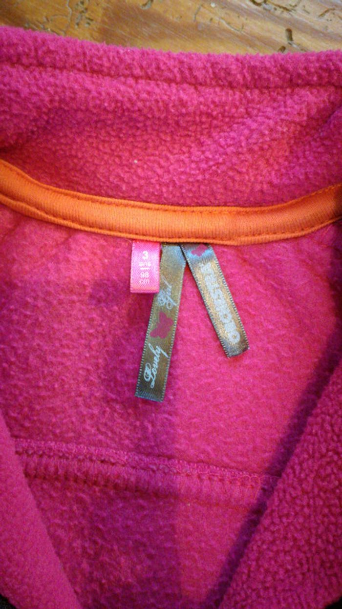 Polaire orchestra rose taille 3ans - photo numéro 2