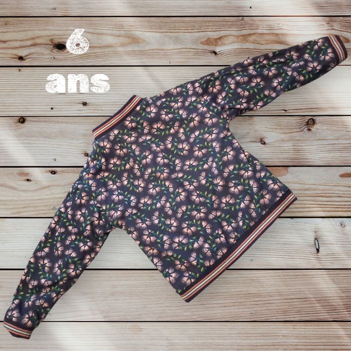 Cardigan réversible en soft boa et fleuri DPAM - photo numéro 4