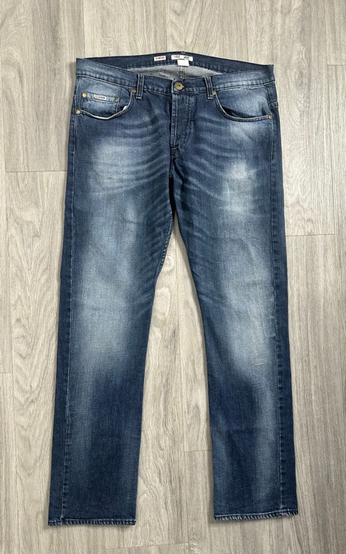 Jean denim slim bleu délavé T46 L/XL