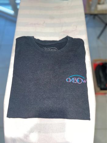 T-shirt Oxbow Noir Graphique Fleurs & Logo - Taille S