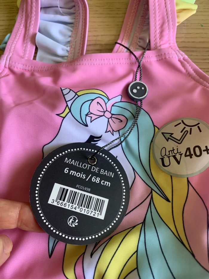 Maillot 1 pièce bébé Anti UV 40+ | mes petits cailloux - photo numéro 3