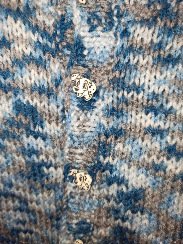 Gilet laine 3 ans fait main tbe - photo numéro 3